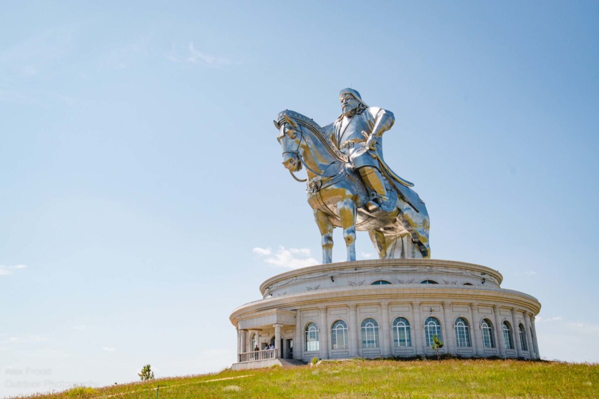Genghis Khan statue Alex Frood Mongolia